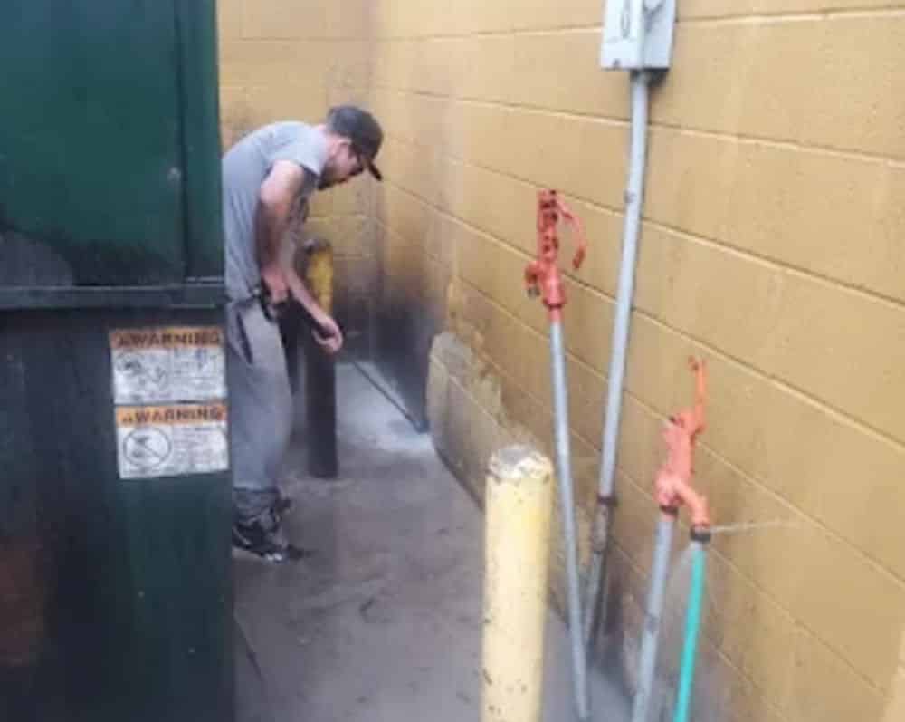Dumpster Pad Cleaning image