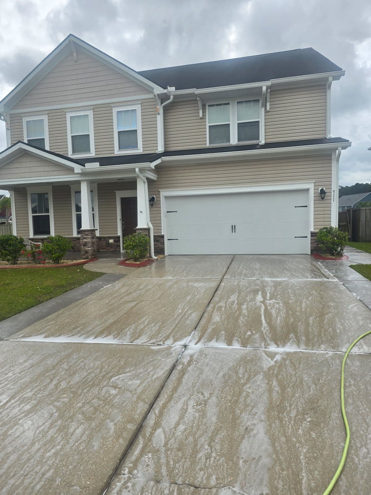 Driveway and Exterior House Washing image